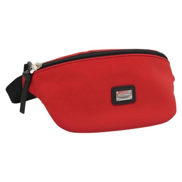 DOLCE&GABBANA Waist bag Nylon Red Auth bs26193 - Picture 1 of 16